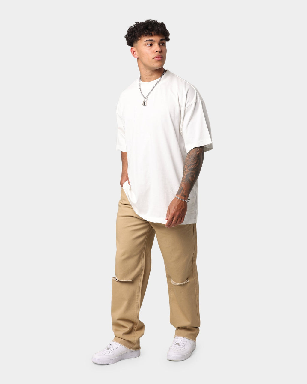 EN ES Ryder Straight Leg Jeans Tan