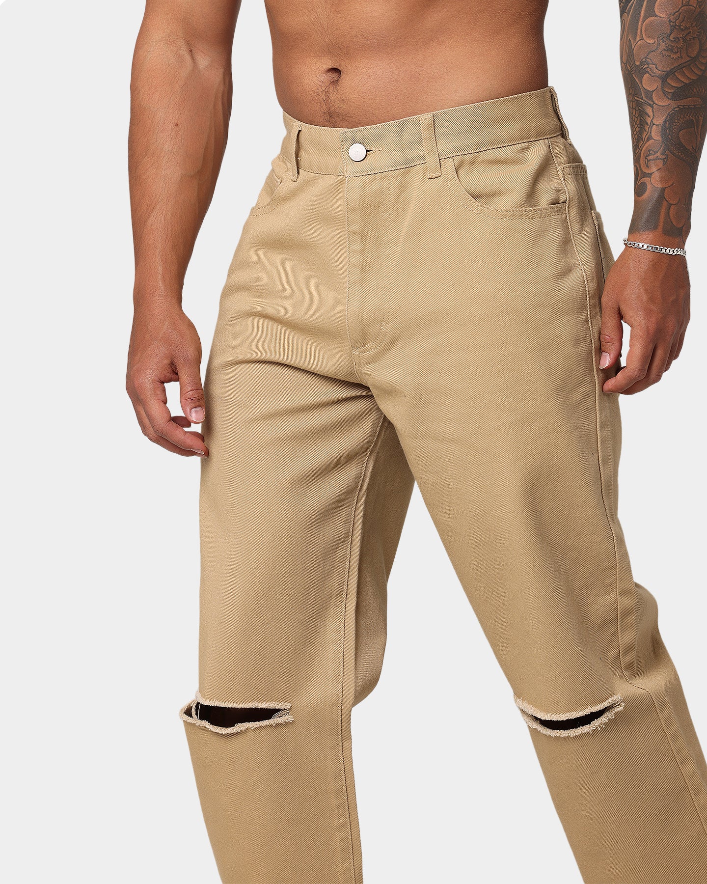 EN ES Ryder Straight Leg Jeans Tan