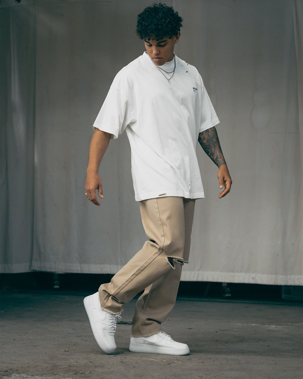 EN ES Ryder Straight Leg Jeans Tan