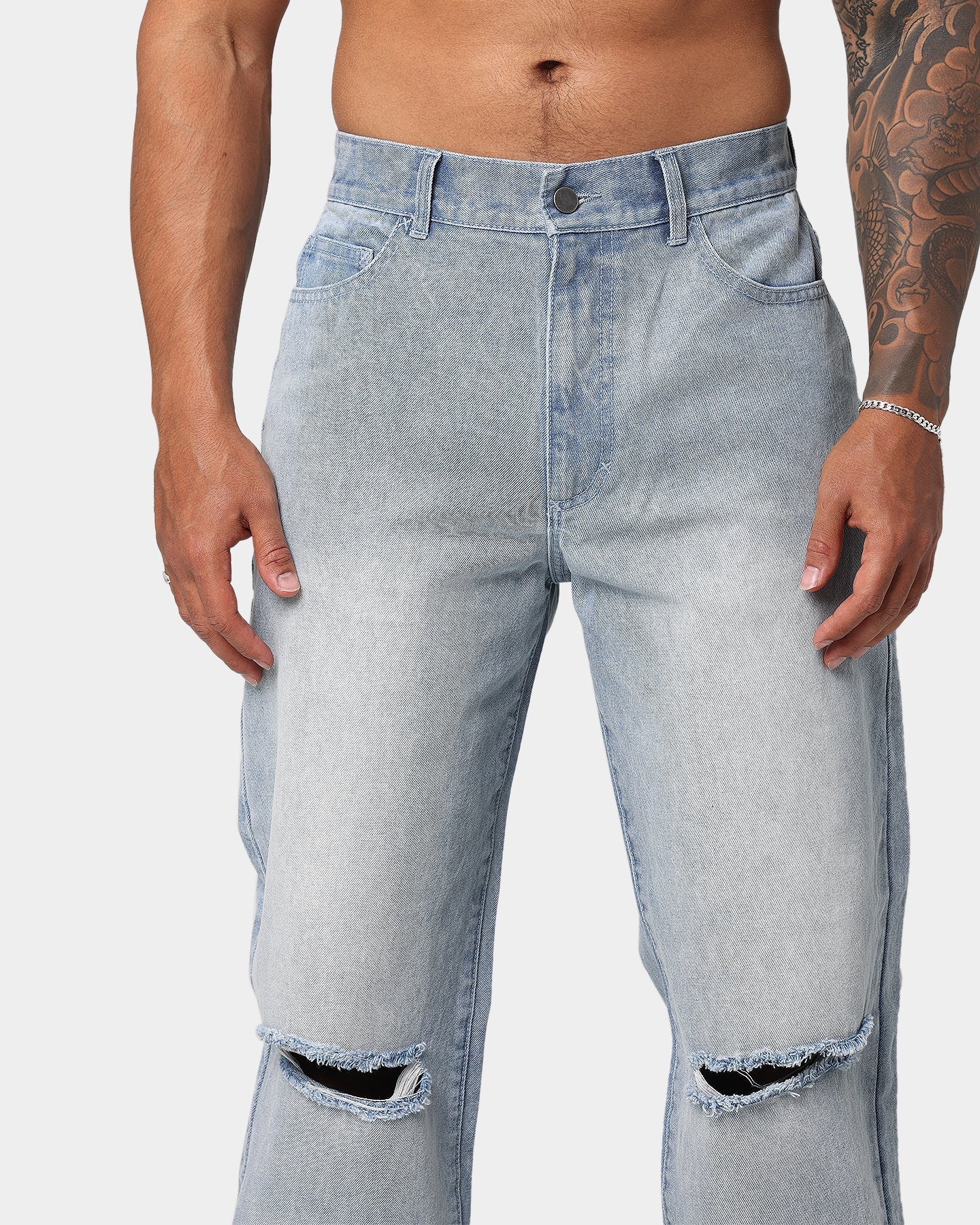 EN ES Ryder Straight Leg Jeans Washed Blue
