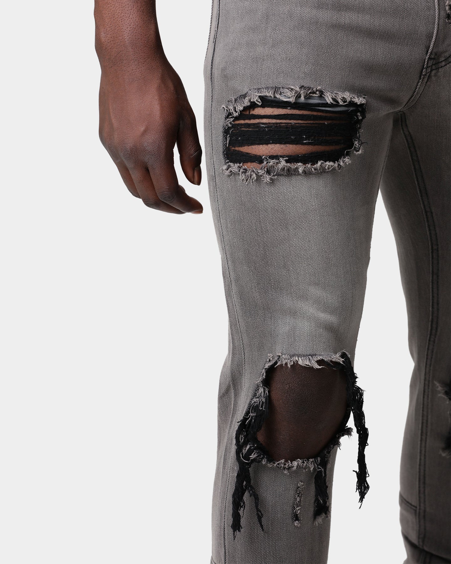 Saint Morta Destroyer Distressed Jeans Vintage Grey