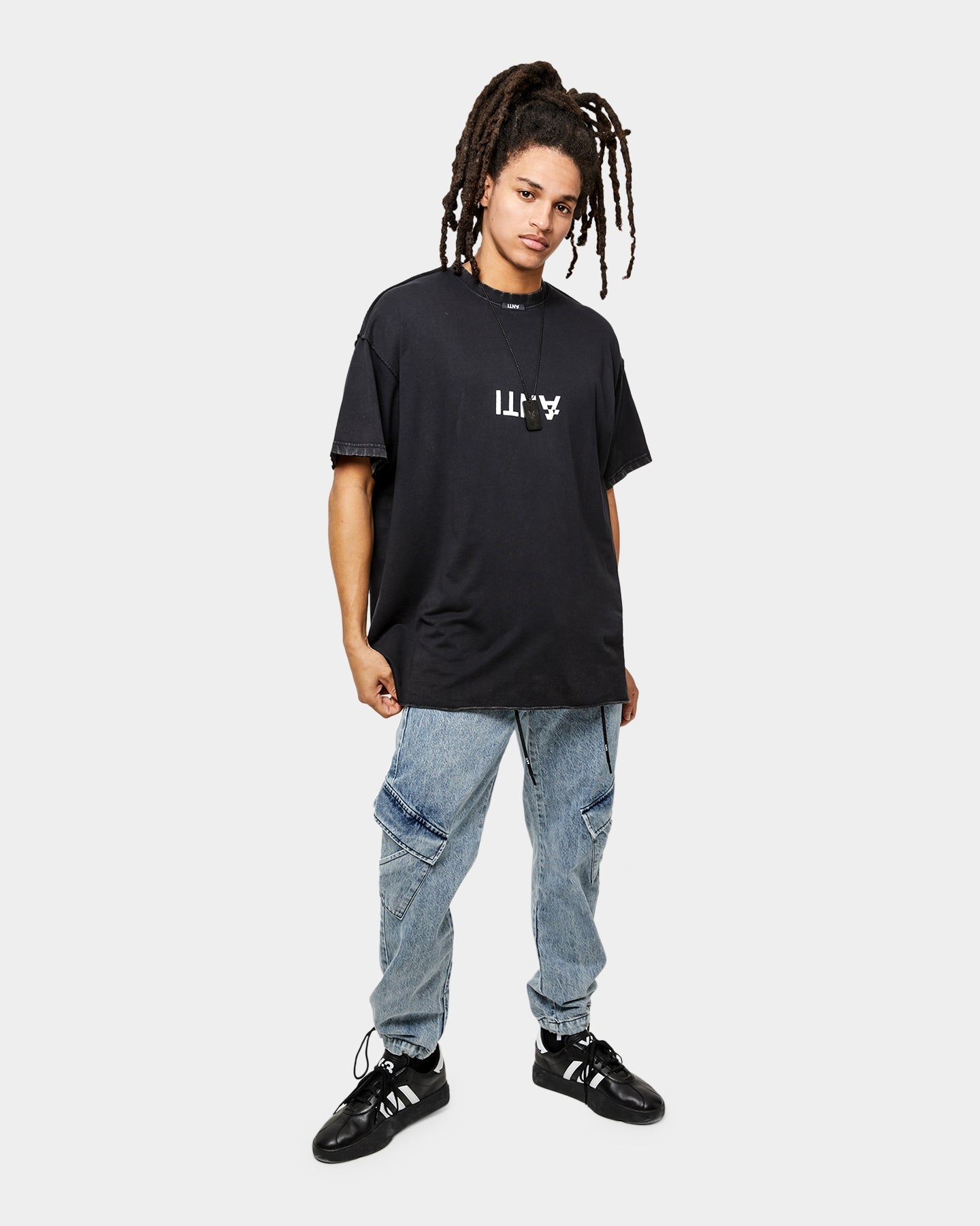 The Anti Order Para Military Relaxed Jeans Stone Wash Blue