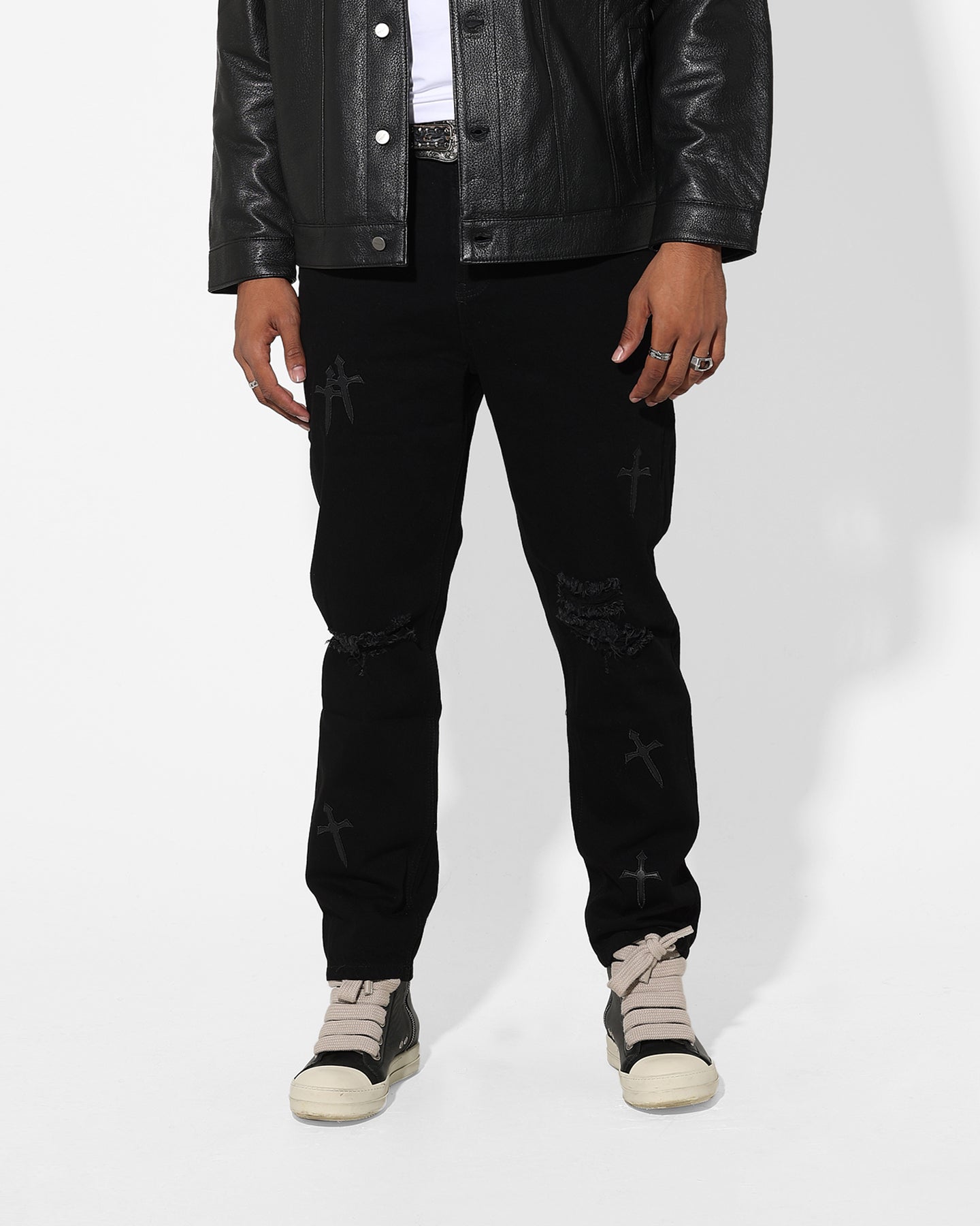 Saint Morta Daggers Relaxed JeansBlack