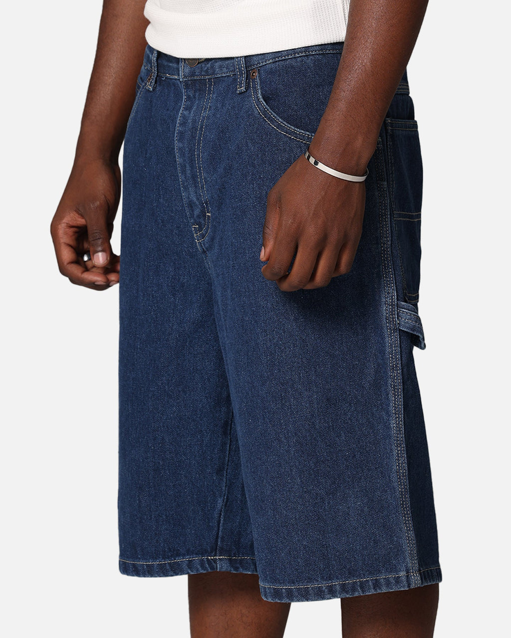 Dickies Relaxed Fit Carpenter Shorts Stone Washed Indigo