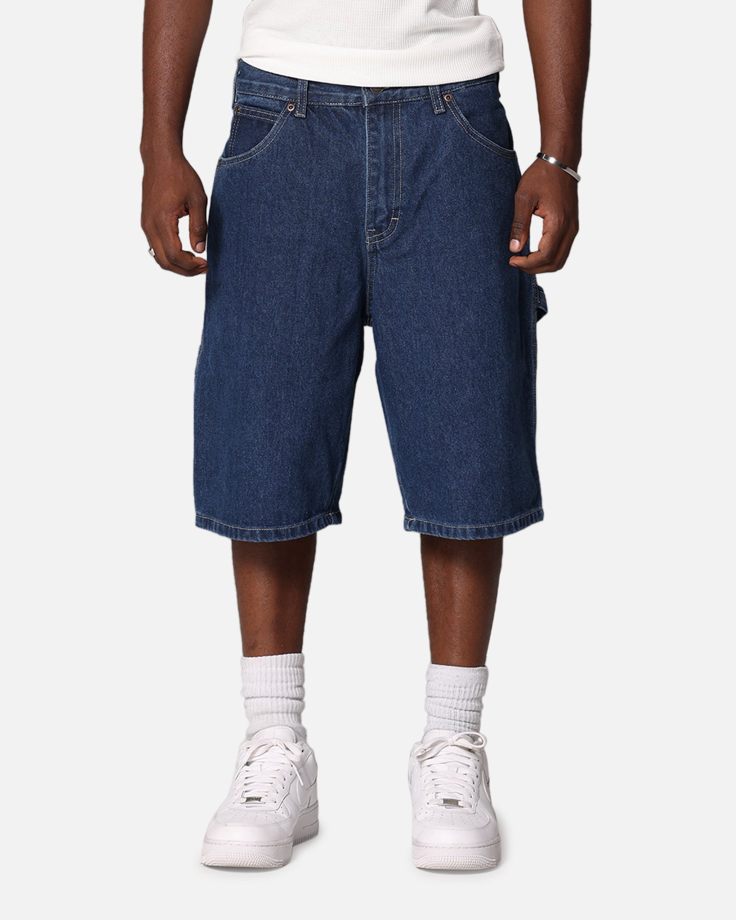 Dickies Relaxed Fit Carpenter Shorts Stone Washed Indigo