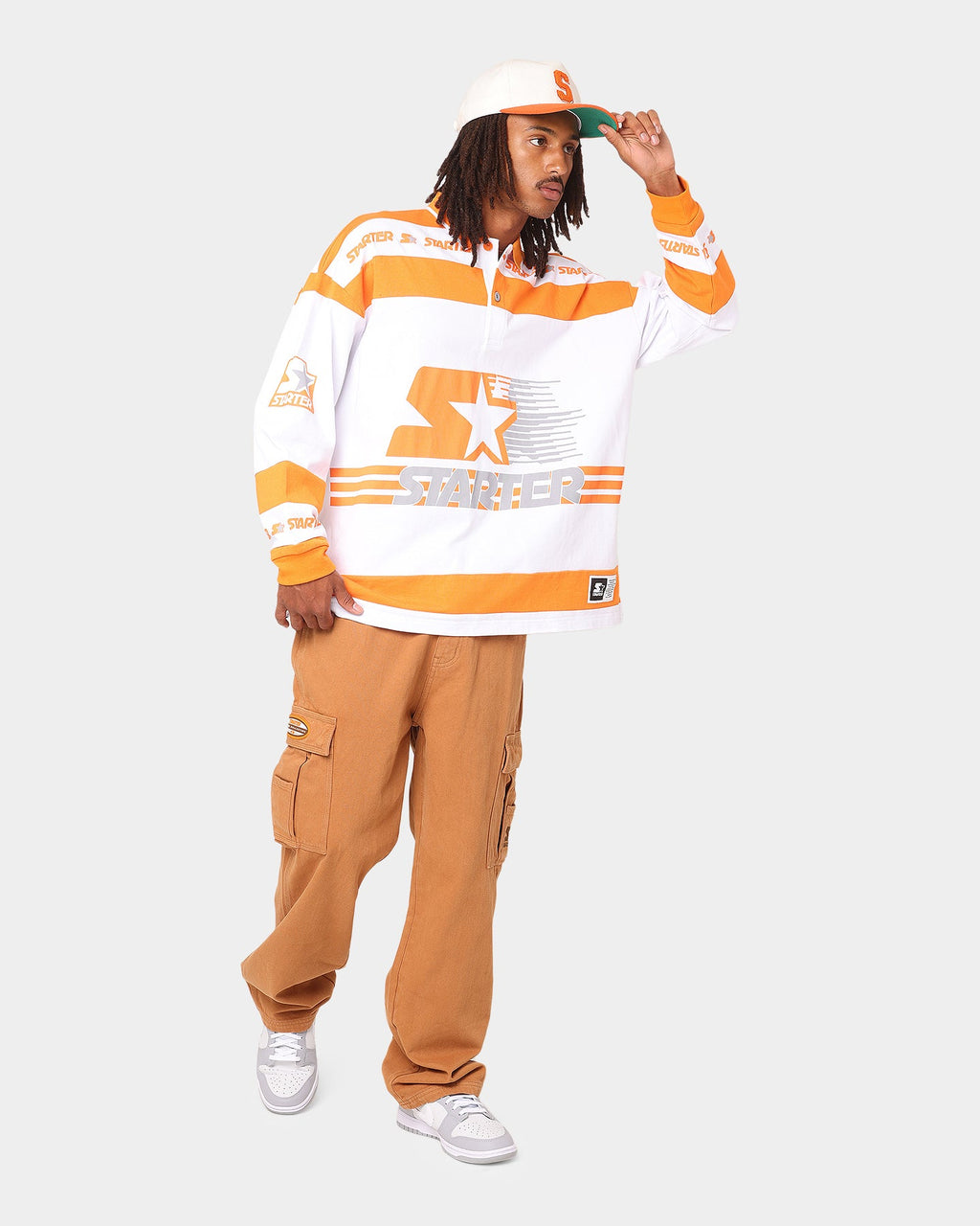 Starter Sideline Super Relaxed Cargo Jeans Wheat