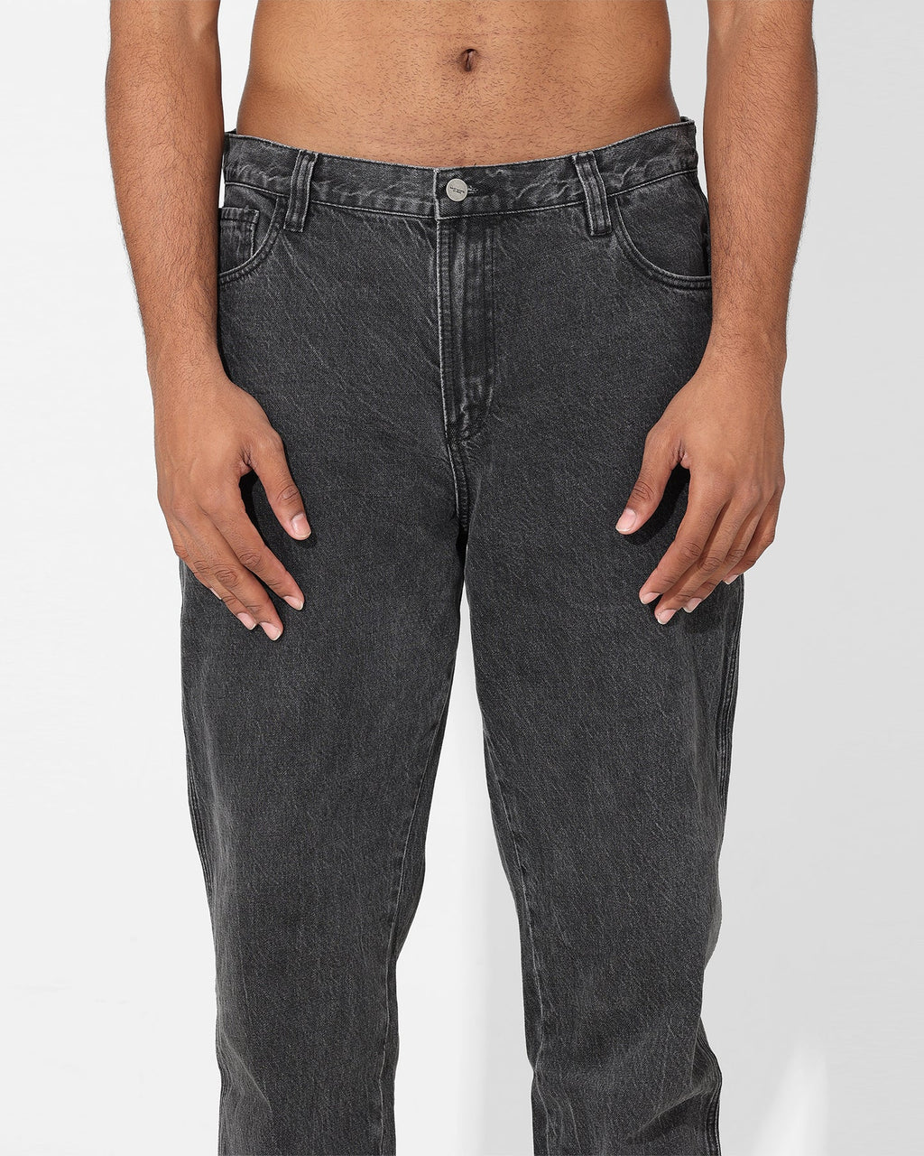 Saint Morta Empire Relaxed Jeans Black Acidwash