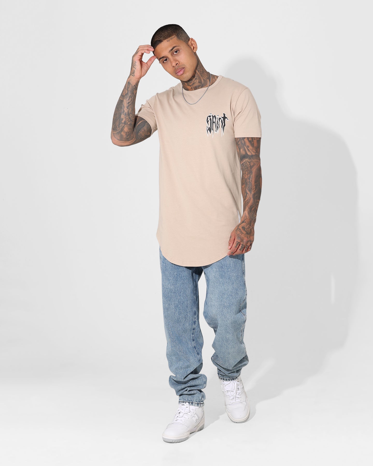 Saint Morta Empire Relaxed Jeans Blue Stonewash
