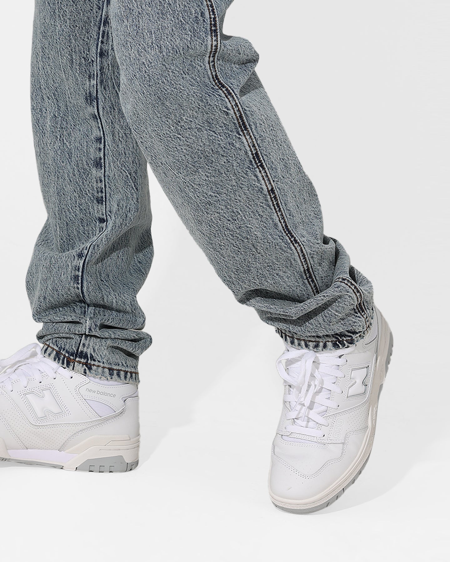 Saint Morta Empire Relaxed Jeans Blue Acidwash