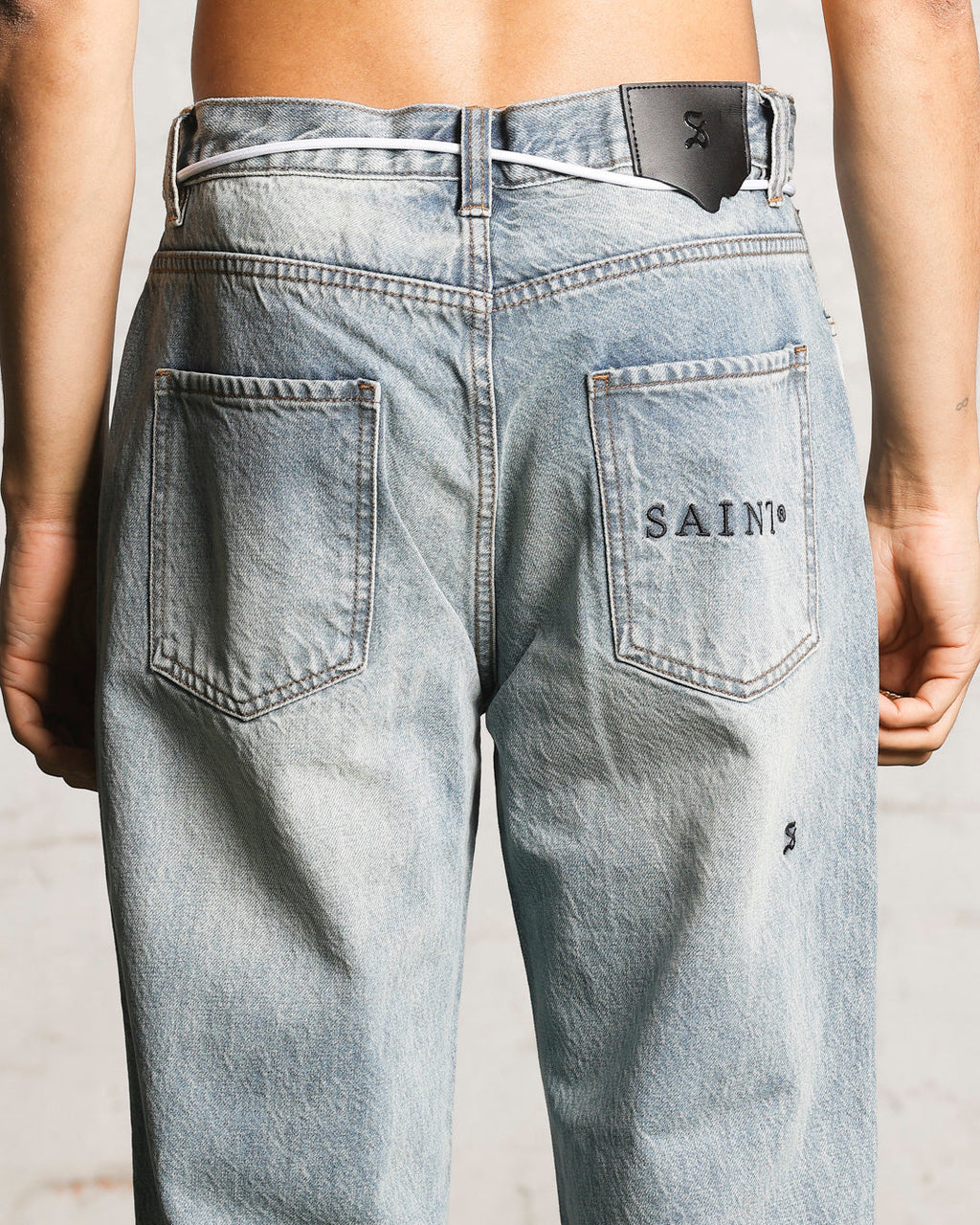 Saint Morta Empire Relaxed Jeans Vintage Blue