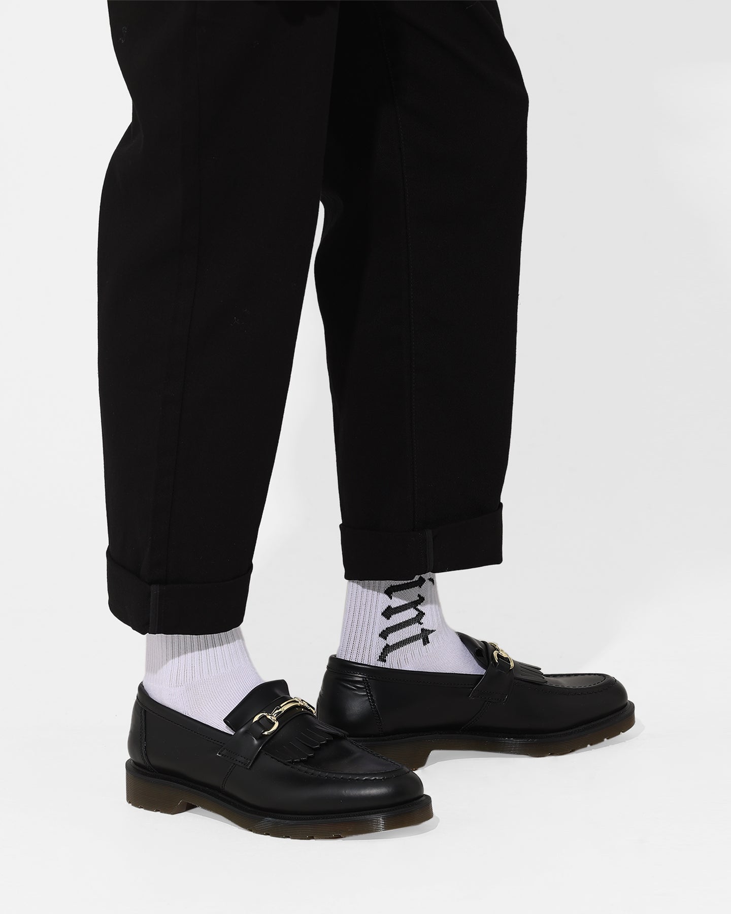 Saint Morta Rolled Hem Jeans Black