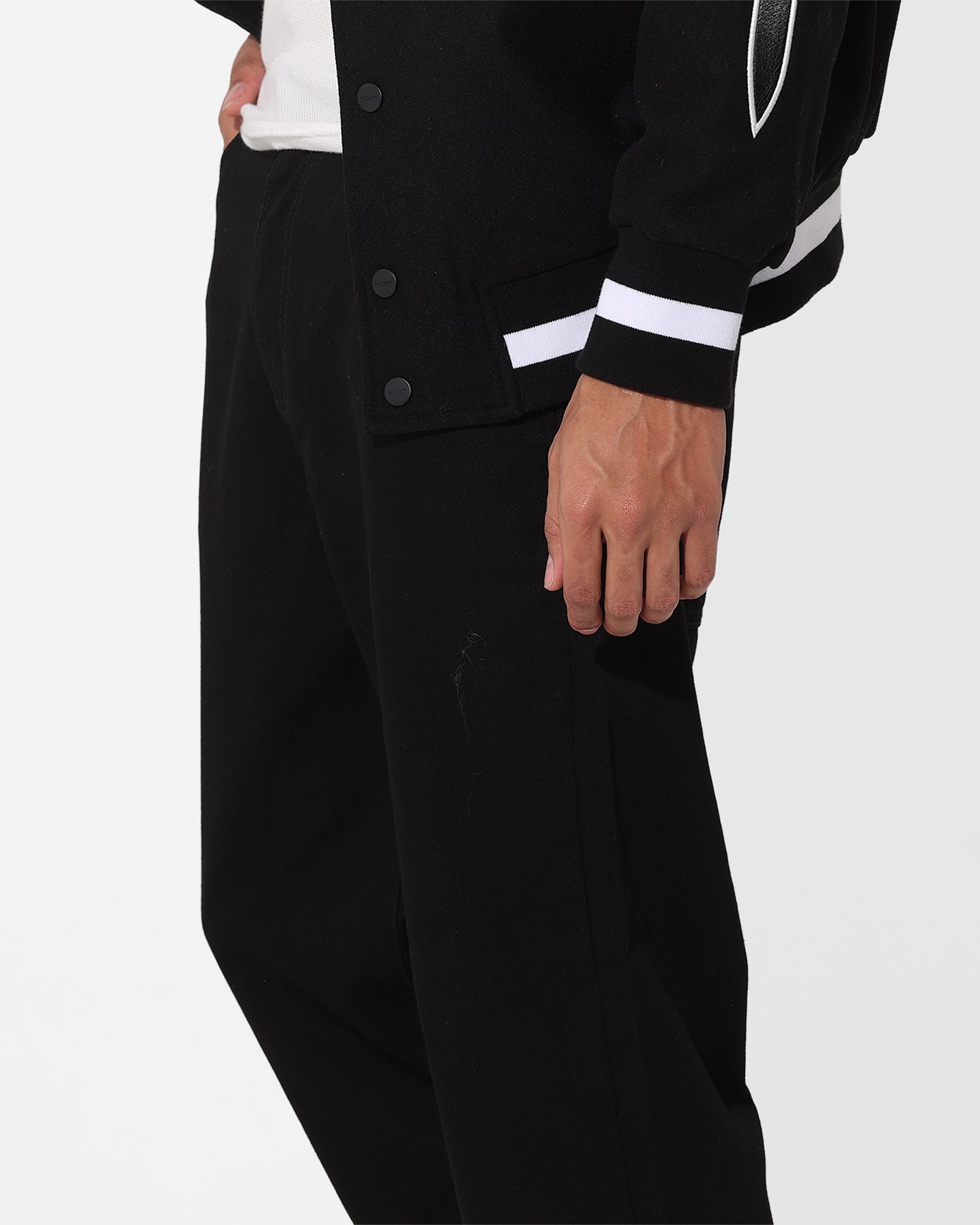 Saint Morta Rolled Hem Jeans Black