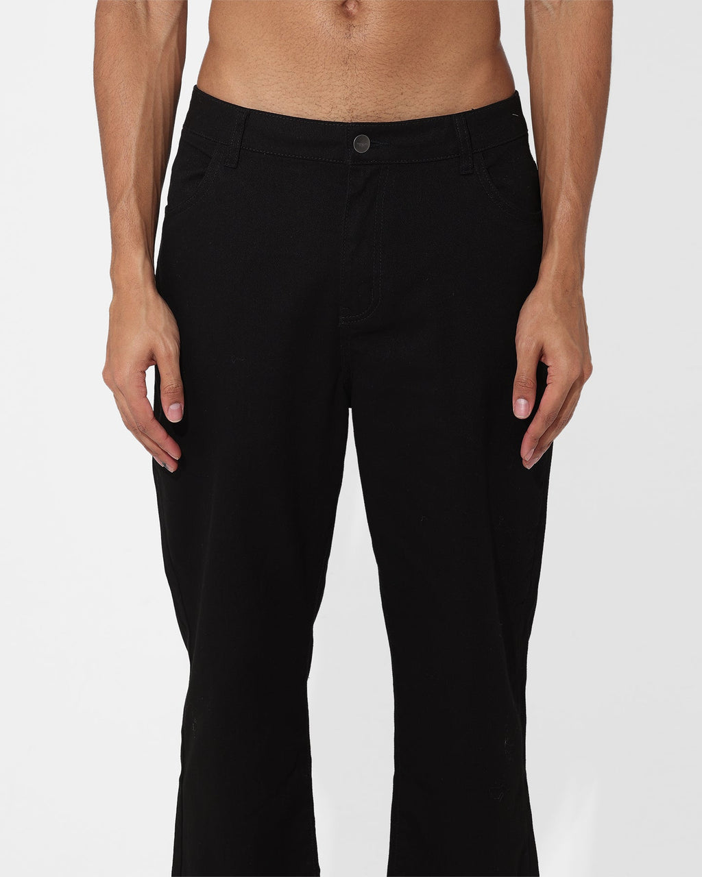 Saint Morta Rolled Hem Jeans Black