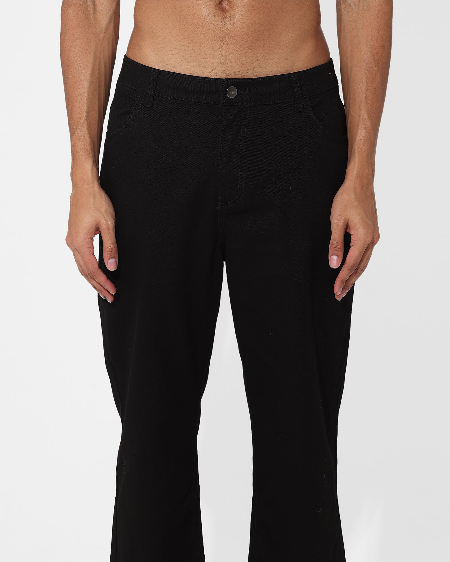 Saint Morta Rolled Hem Jeans Black