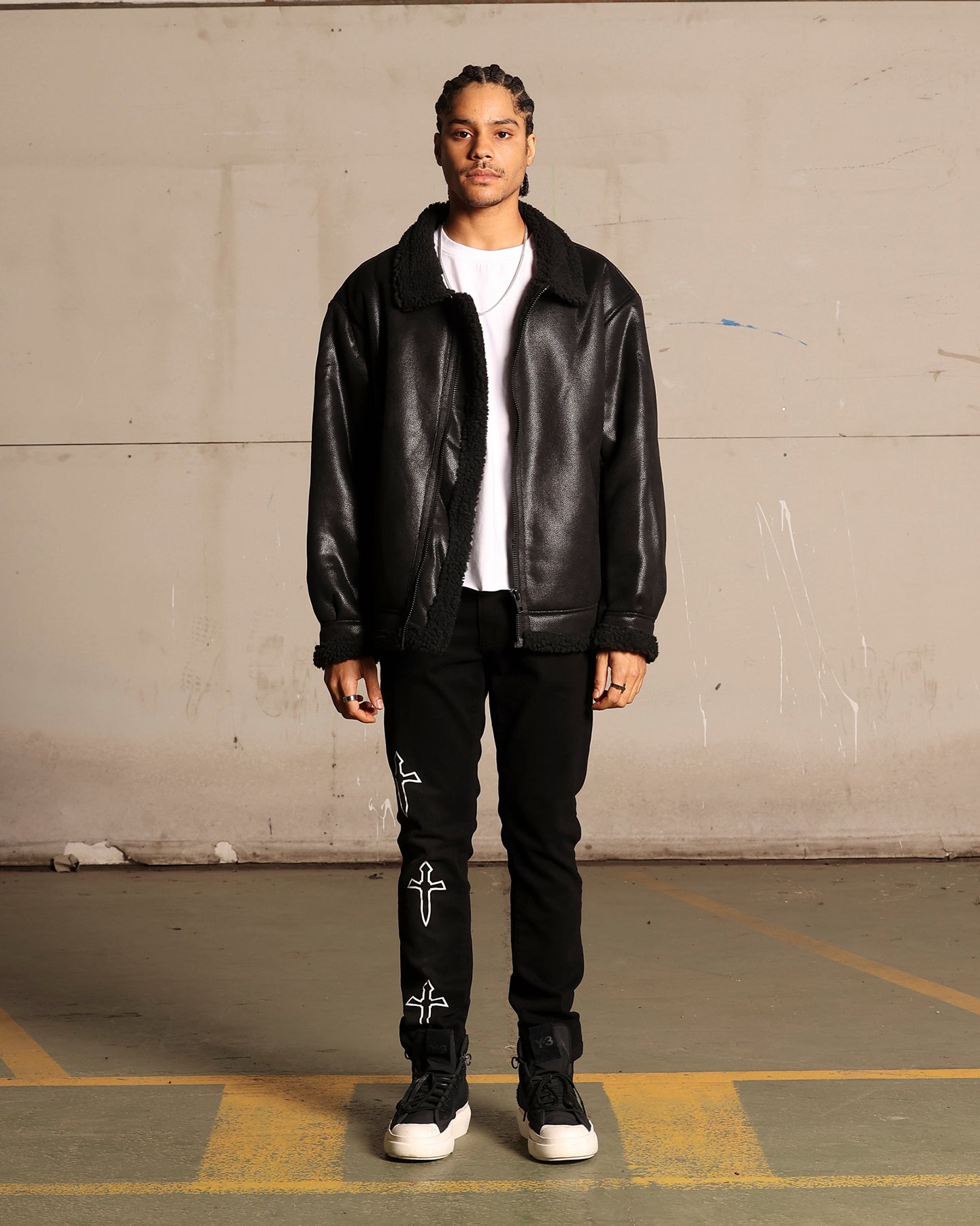 Saint Morta Daggers Skinny Jeans Black