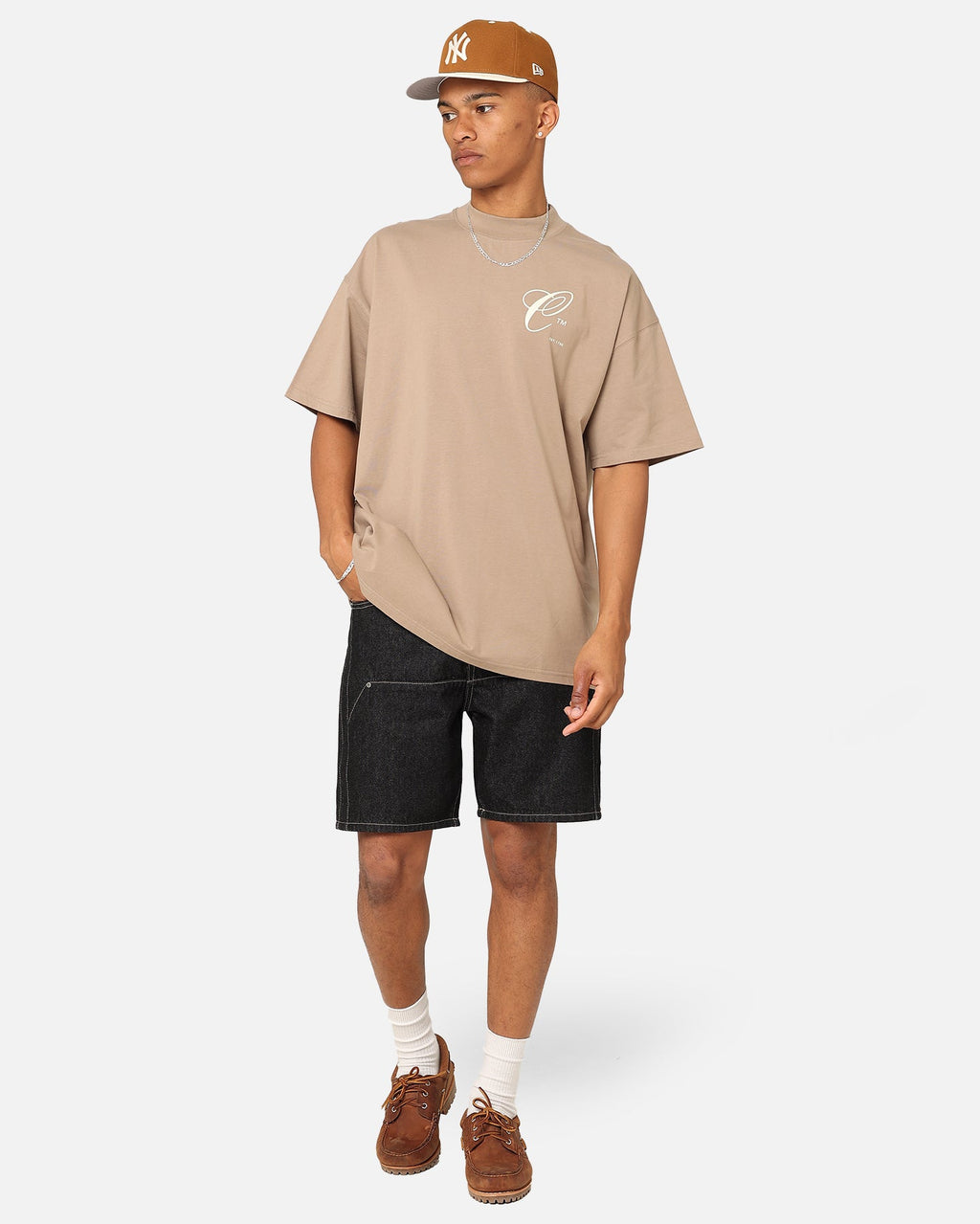 Carre Construct Denim Shorts Black