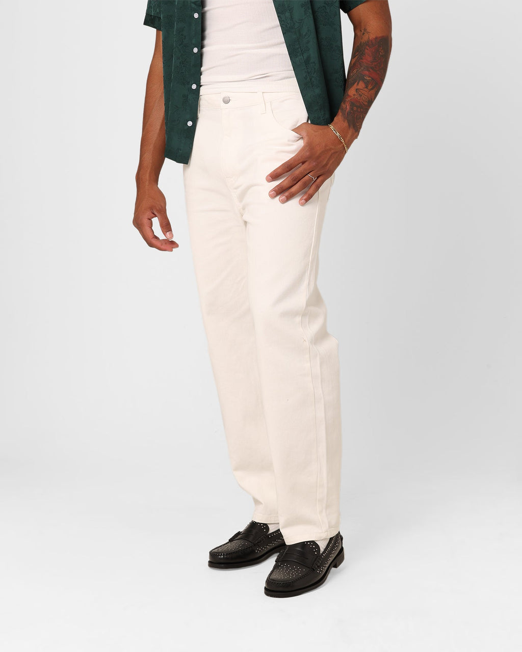 XXIII Dani Baggy Jeans White
