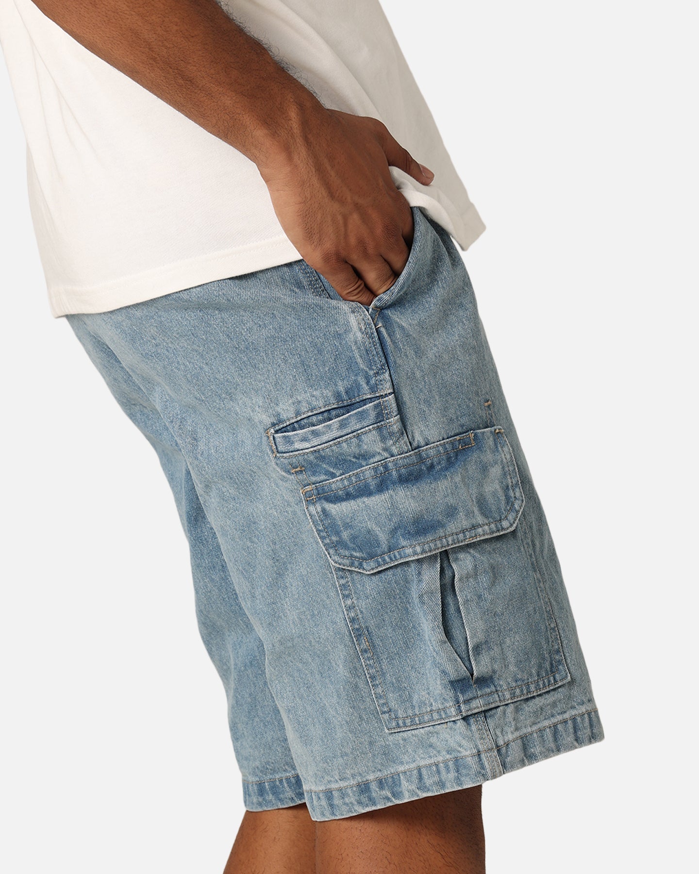 Dickies 42283 Denim Cargo Shorts Stone Washed Indigo