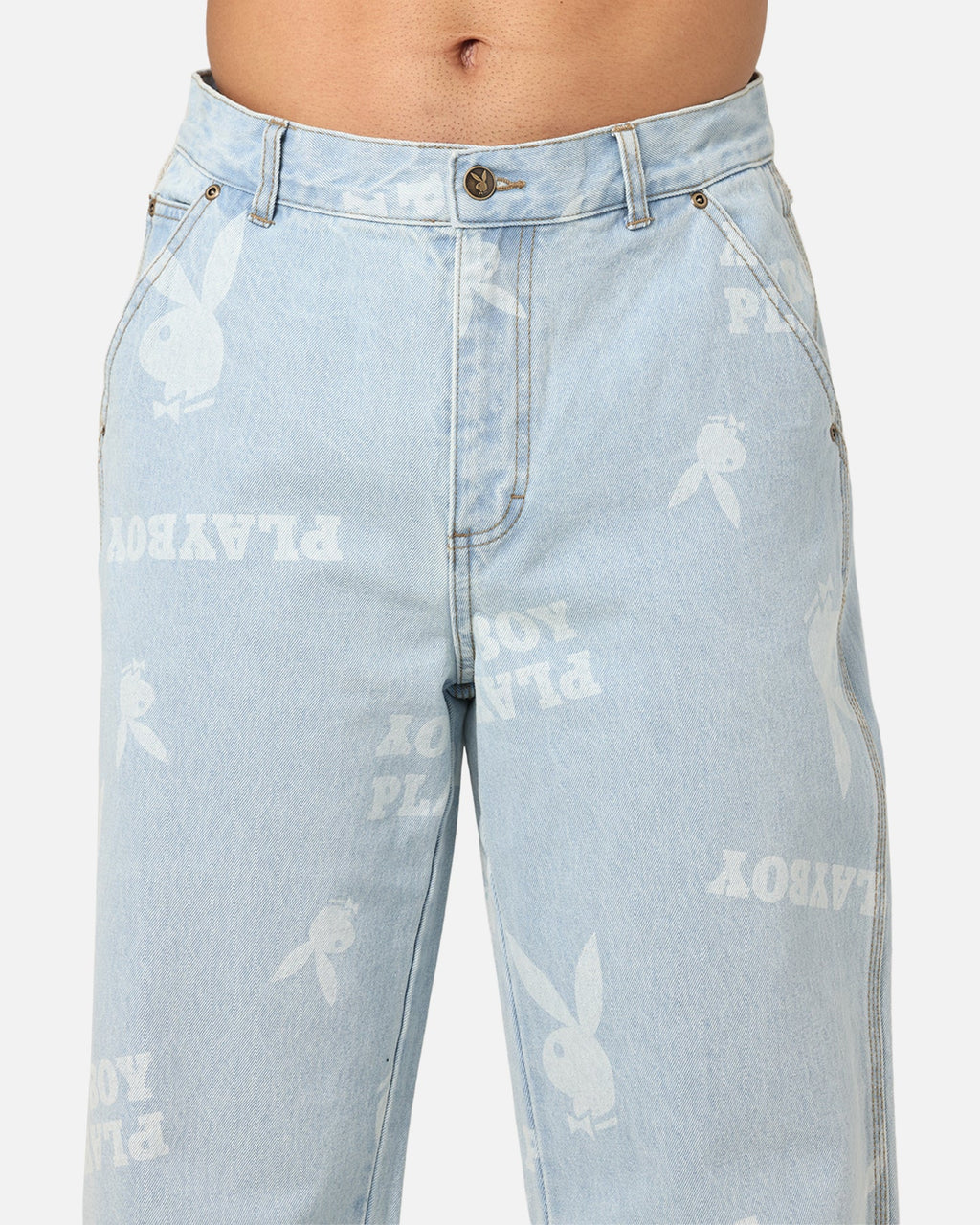 Playboy Mess Denim Jeans Light Indigo