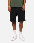 S Double Denim Standard Shorts Black Wash