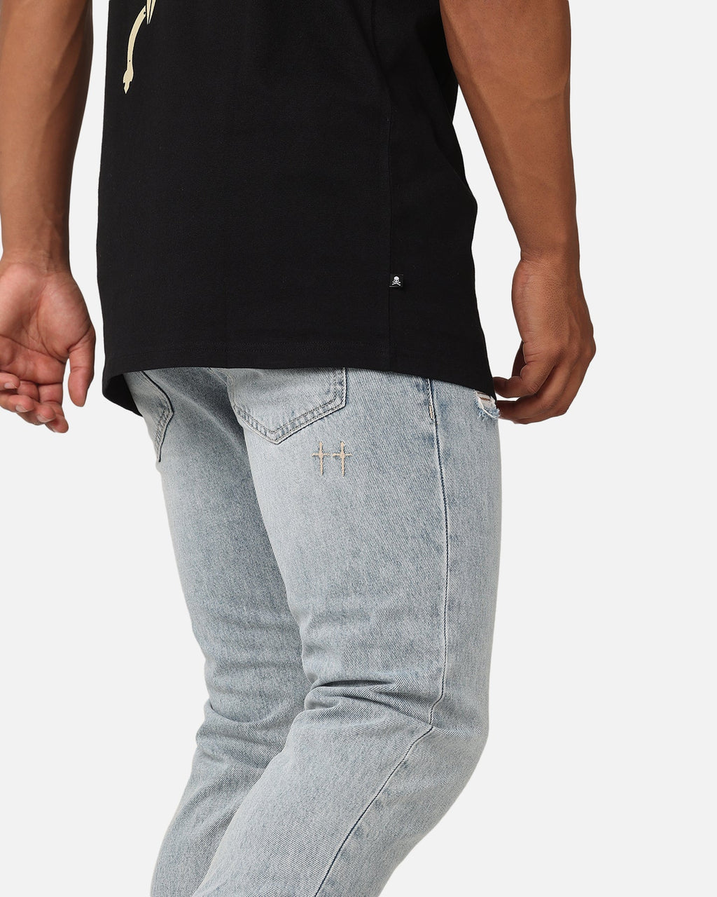 Saint Morta Fimi Distressed Jeans Acidwash Denim