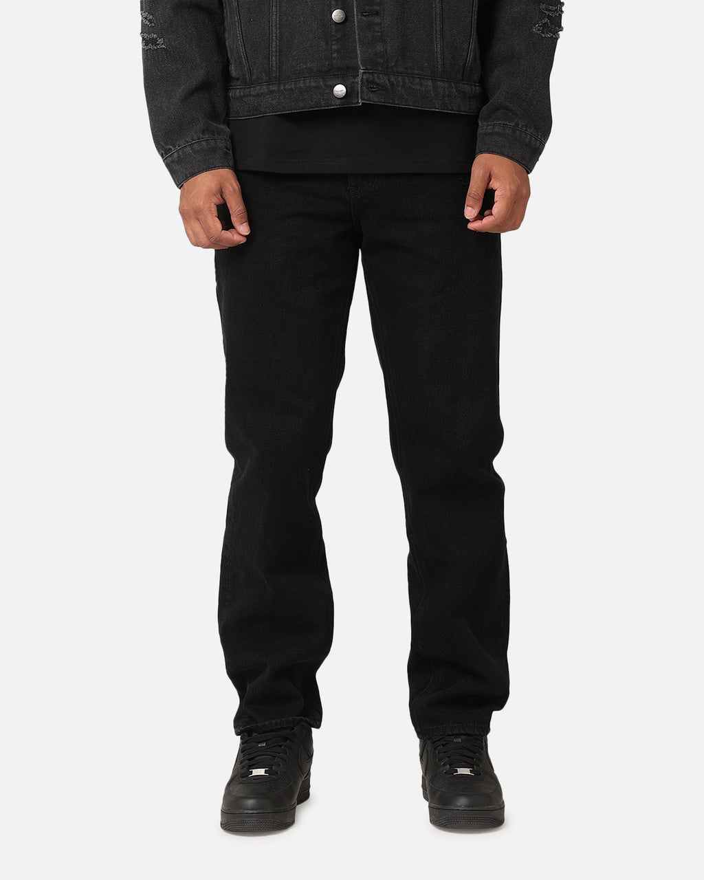 Saint Morta Psykhe Distressed Jeans Washed Black