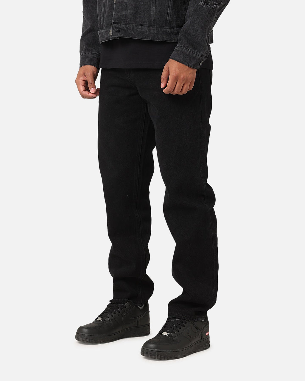 Saint Morta Psykhe Distressed Jeans Washed Black