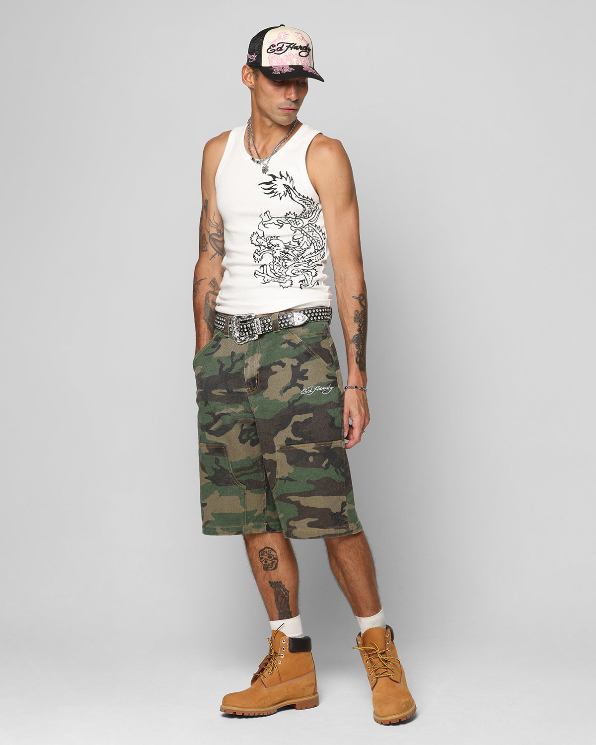 Ed Hardy Dragon Jorts Camo