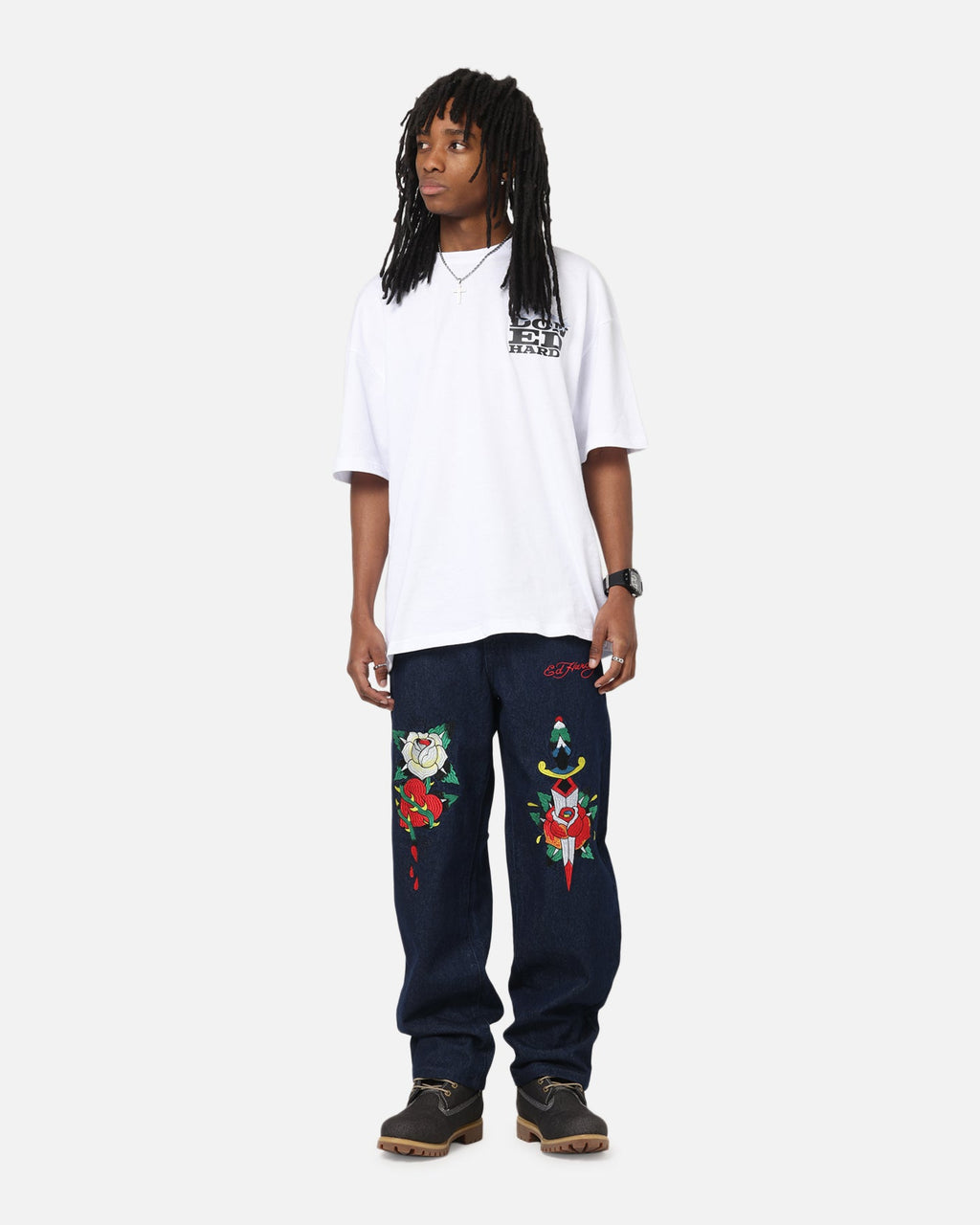 Ed Hardy Once Wounded Jeans Dark Indigo