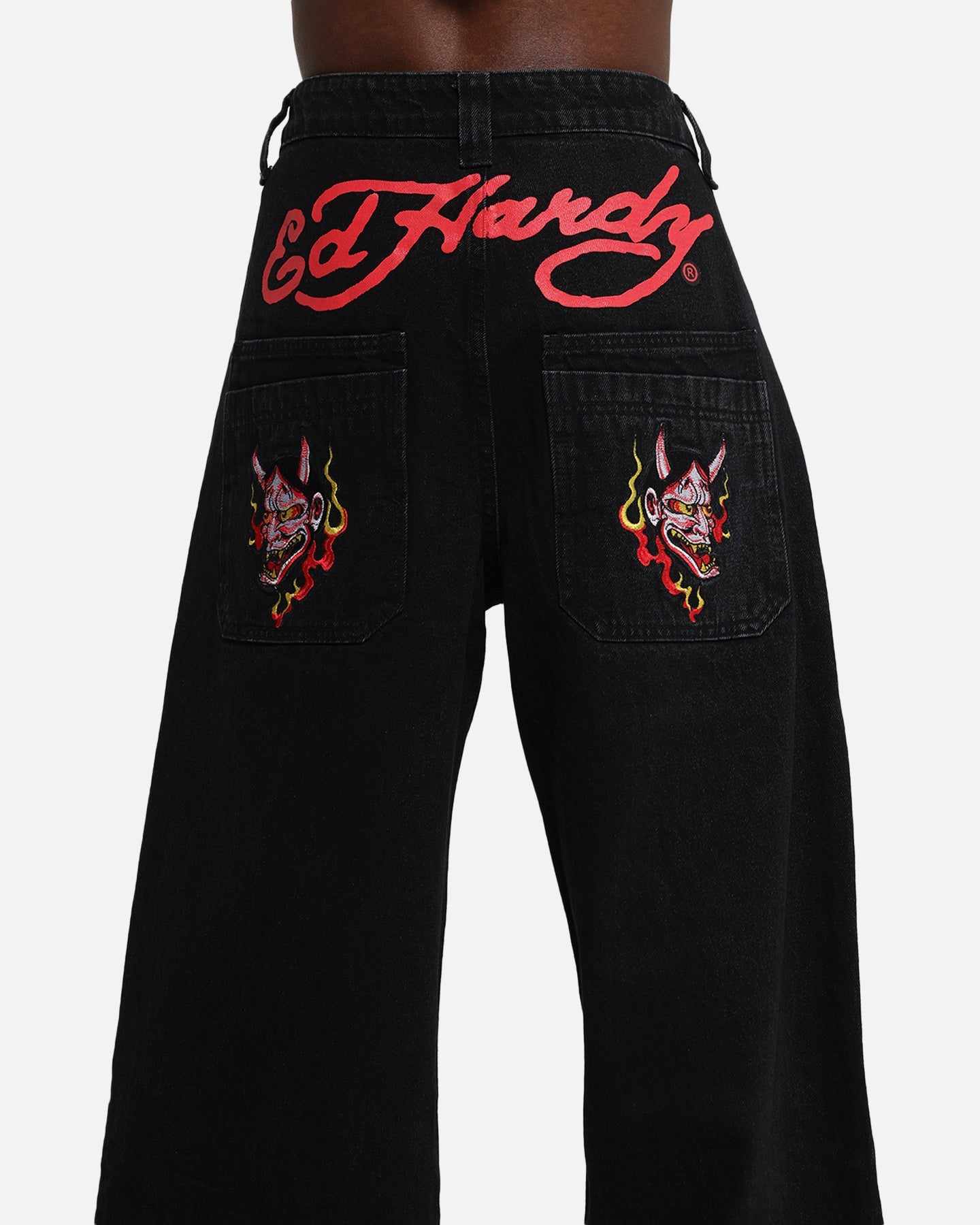 Ed Hardy Death Before Dishonour Jeans Black