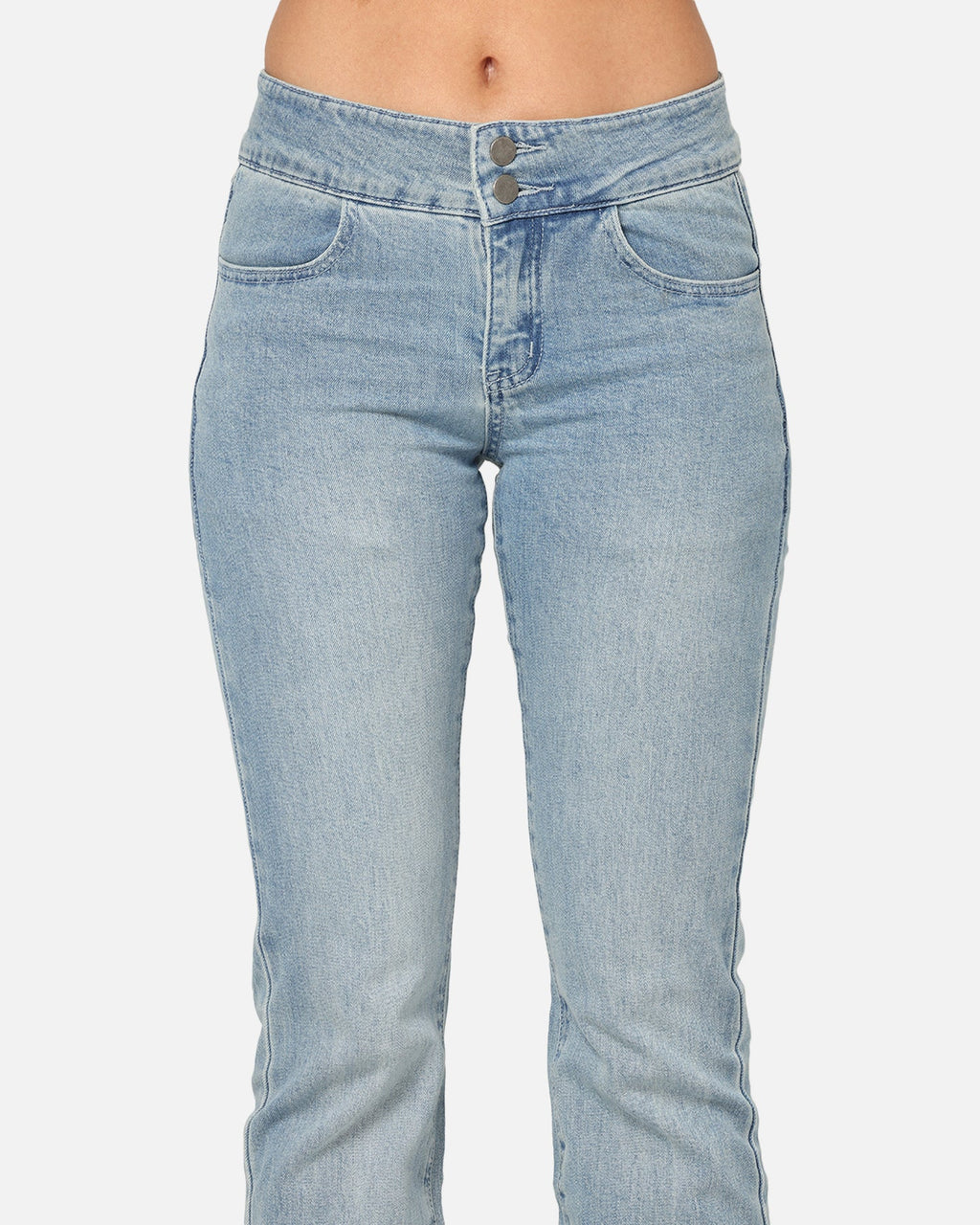 Ed Hardy Women's Low Rise Skinny Jeans Blue Denim