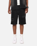 Saint Morta Halo Damage Jorts Black