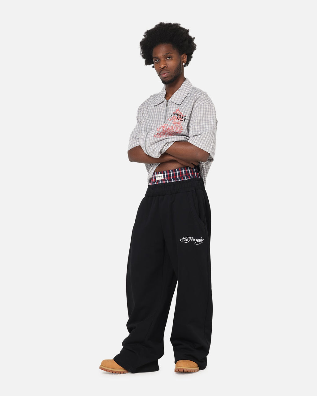 Ed Hardy Boxer Trackpants Black