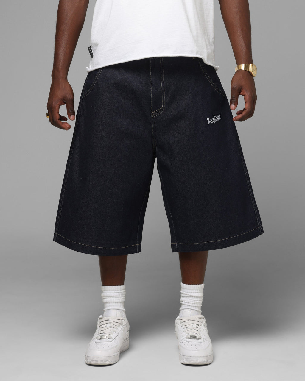 Loiter Star Born Jorts Raw Indigo
