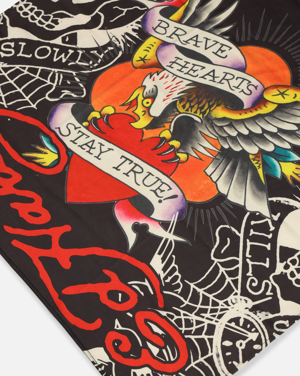 Ed Hardy Stay True Bandana Scarf Black/Multi