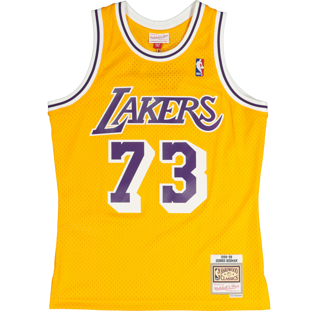 Mitchell & Ness Los Angeles Lakers Dennis Rodman #73 '98 -'99 Home Jersey Gold