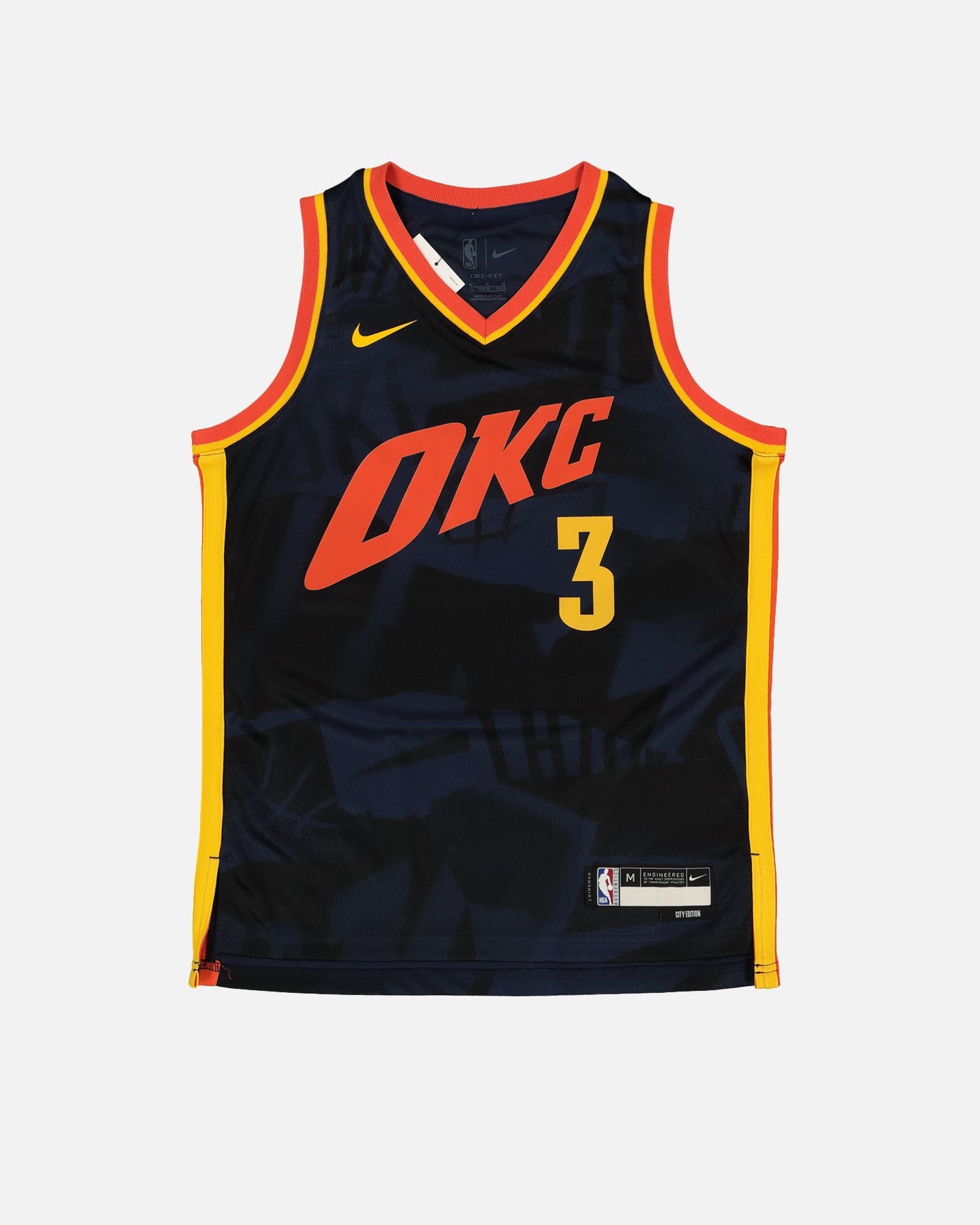 Nike Kids' Oklahoma City Thunder Josh Giddey City Edition 2023/24 Swingman Jersey Black