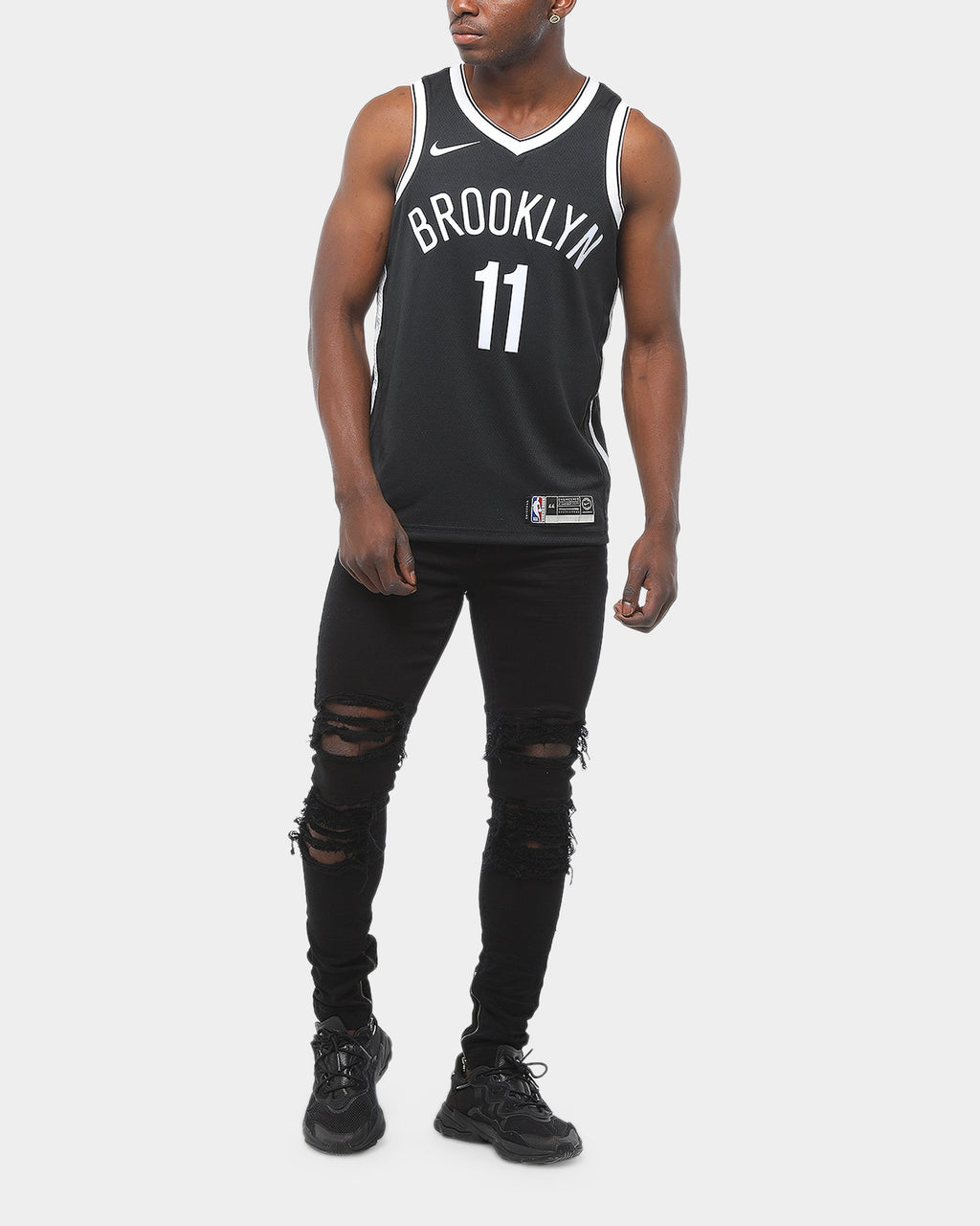 Nike Brooklyn Nets Kyrie Irving #11 Icon Edition Swingman NBA Jersey Black