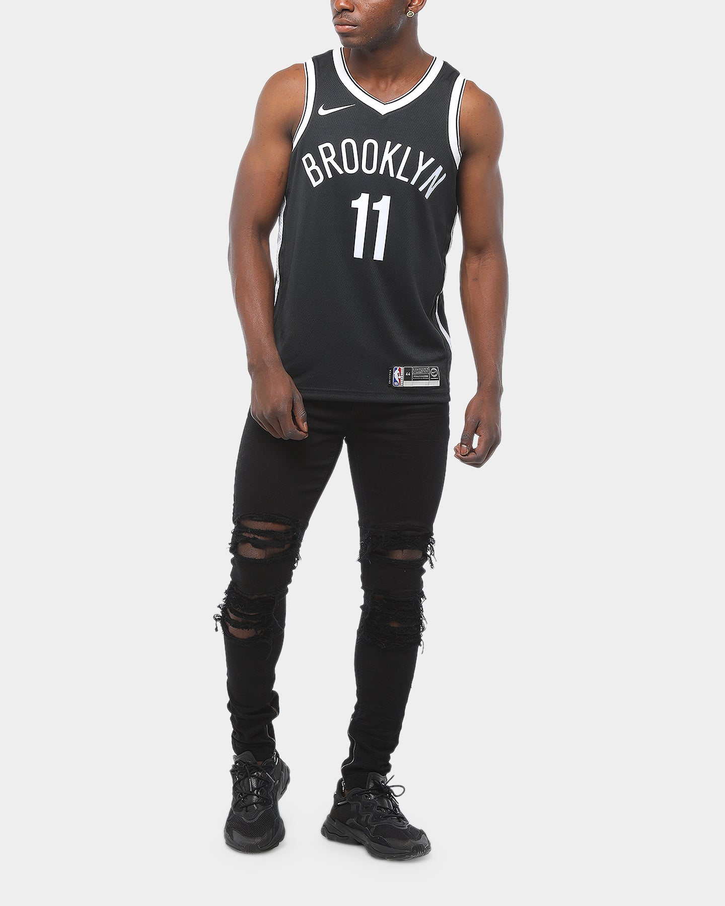 Nike Brooklyn Nets Kyrie Irving #11 Icon Edition Swingman NBA Jersey Black